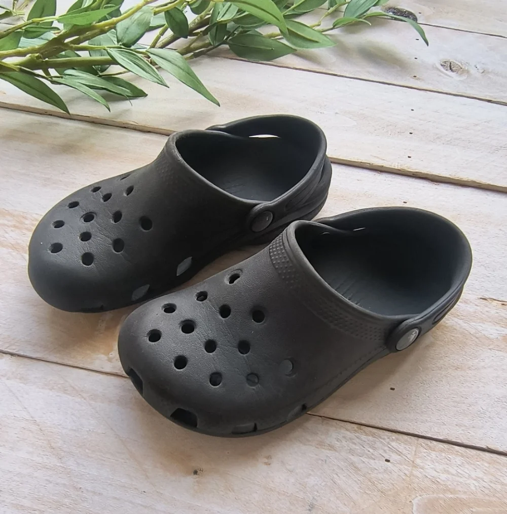 Crocs Classic Black Slip On Clogs Shoes Toddler Water Shoes Toddler C12